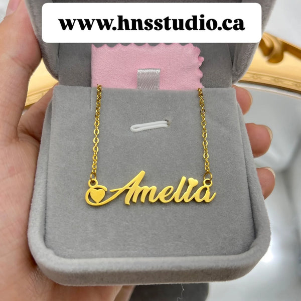 Custom Name Necklace Special Promotion HNS Studio Canada