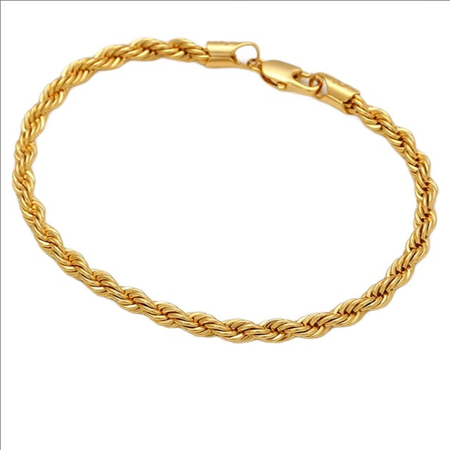 CZ Crystal Leaf Bracelet-24k Gold Plated