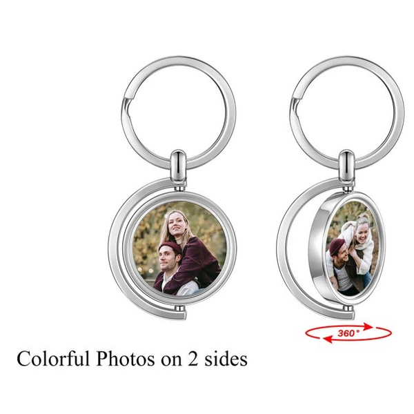 Custom Photo Family Keychain- Double Side