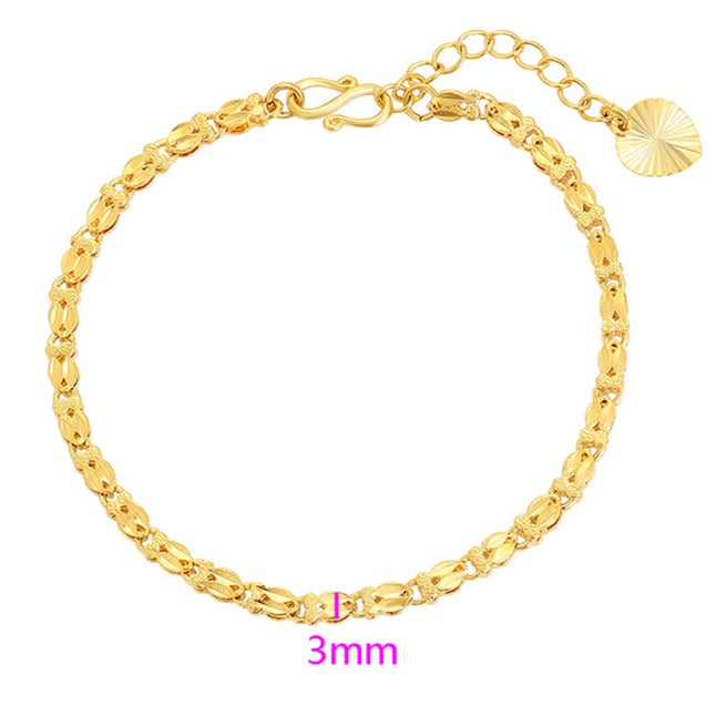 24k gold bracelet is made  gold bracelet making process 