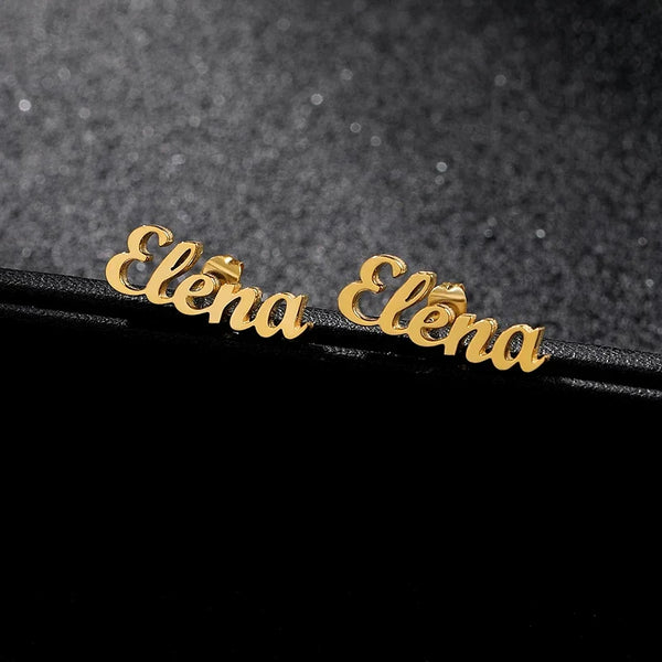 Name Hoop Earrings and Necklace Jewelry Set with Bracelet HNS Studio Canada