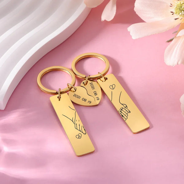 Custom Couple Keychain Set HNS Studio Canada