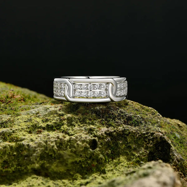 Sterling Silver Promise Ring for Men.
