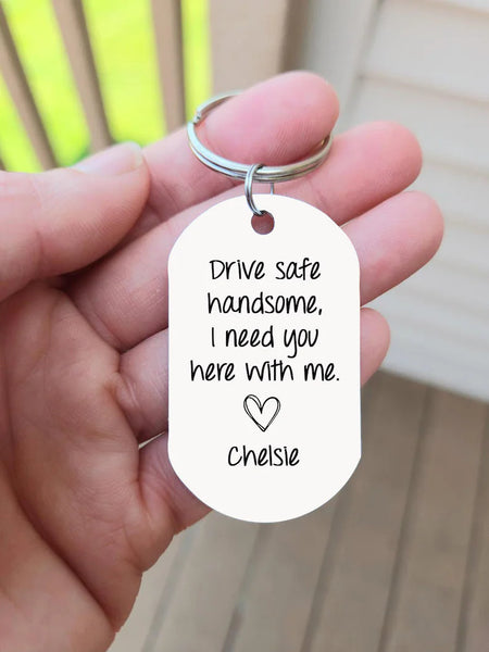 Custom Photo Keychain with Message