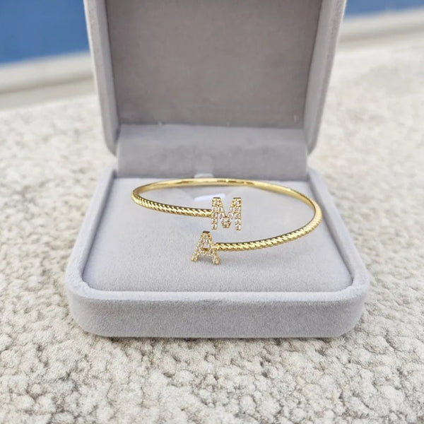 Custom Name Two Letters Bracelet HNS Studio Canada