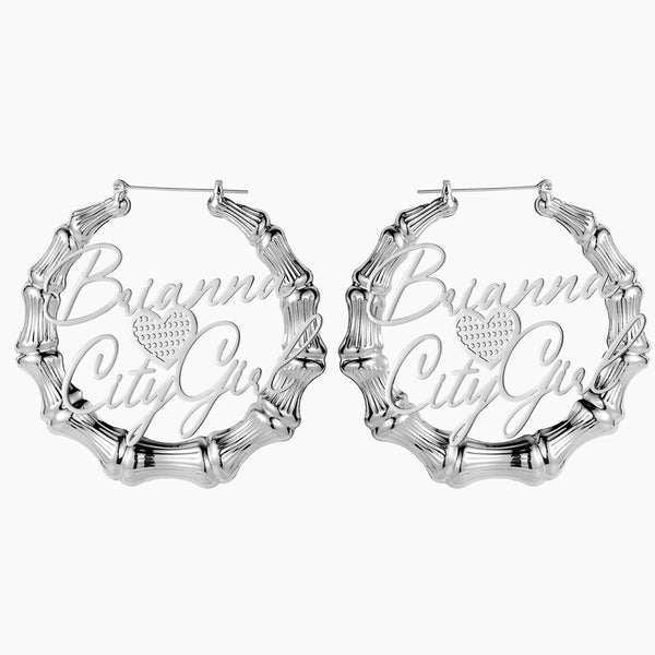 Two Names Bamboo Earrings HNS Studio Canada