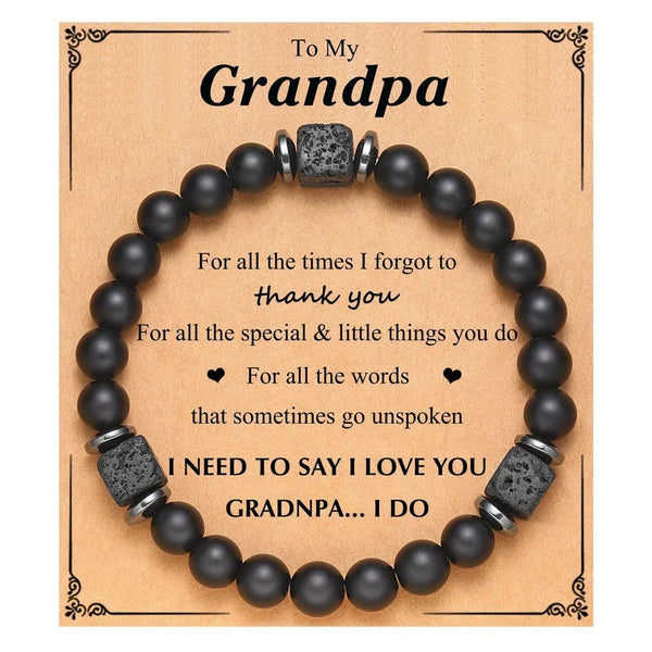 Lava Stone Bracelet,8mm Beads For My Son HNS Studio Canada
