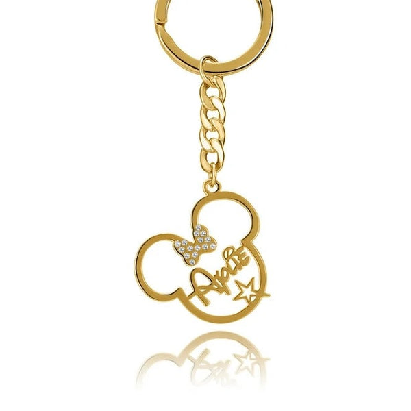 Personalized Minnie Mouse Name Keychain HNs Studio Canada