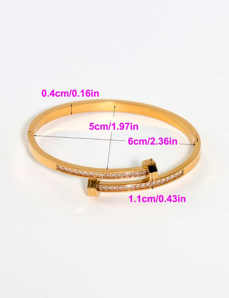 18k Gold filled Set Of Three Bangles