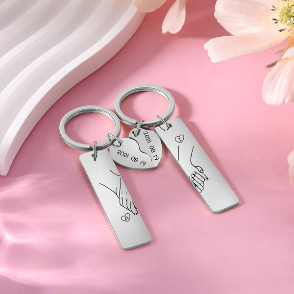 Custom Couple Keychain Set HNS Studio Canada