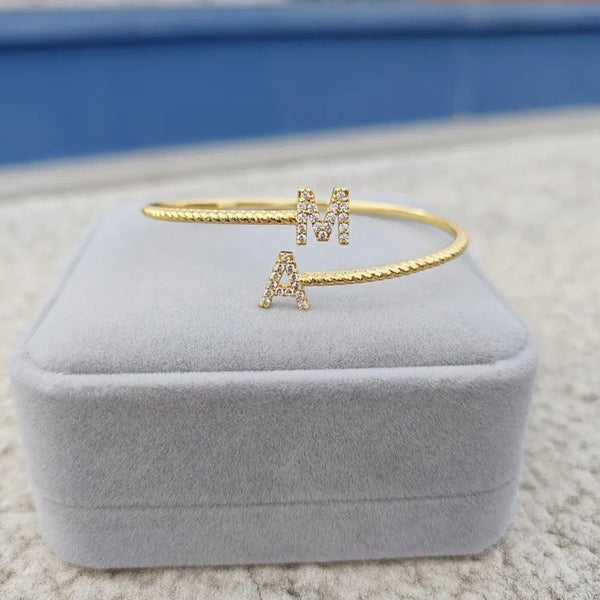 Custom Name Two Letters Bracelet HNS Studio Canada