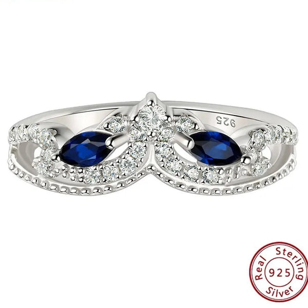 Blue Sapphire Eternity Band For Women HNS Studio Canada