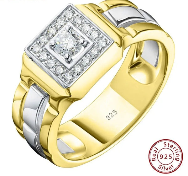 Yellow Gold Plated Ring for Men HNS studio Canada