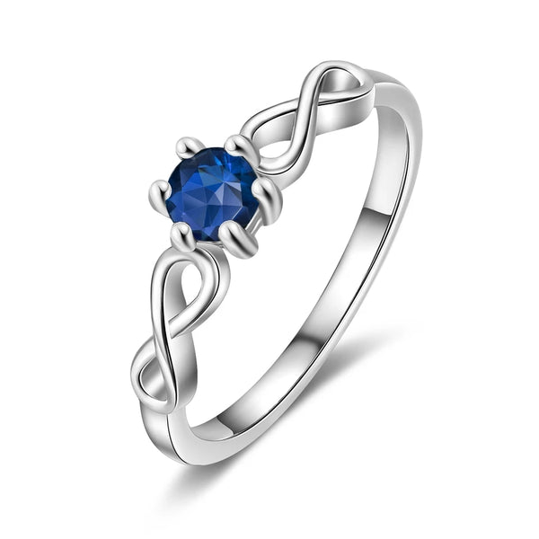Infinity ring with Birthstone HNS Studio Canada