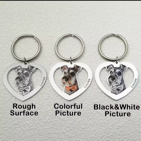Custom Pet Photo Keychain