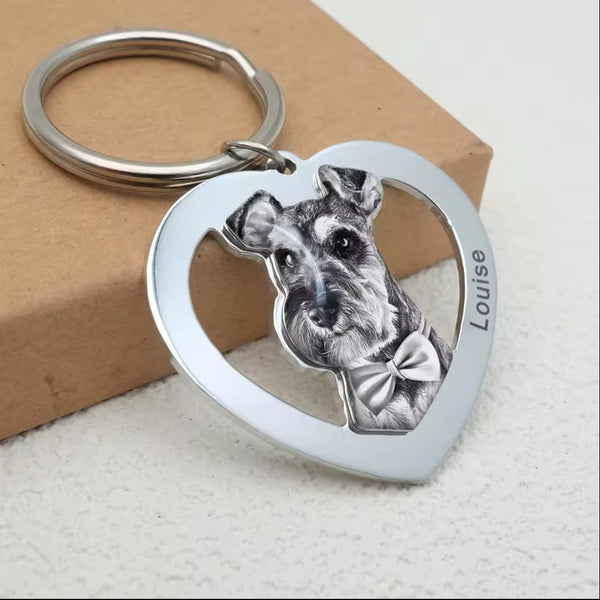 Custom Pet Photo Keychain