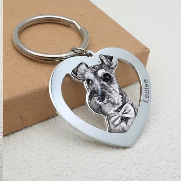 Custom Pet Photo Keychain