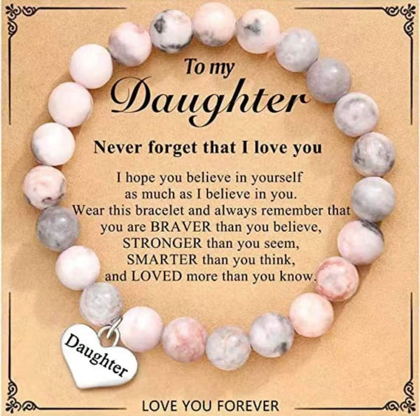 Pink Beads Bracelet For Sister, Mom , Nana and More HNS Studio Canada