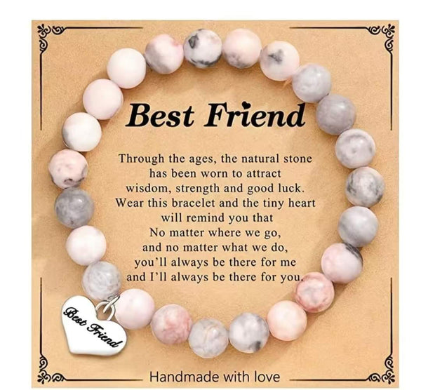 Pink Beads Bracelet For Sister, Mom , Nana and More HNS Studio Canada