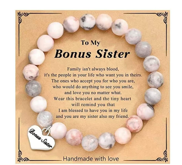 Pink Beads Bracelet For Sister, Mom , Nana and More HNS Studio Canada