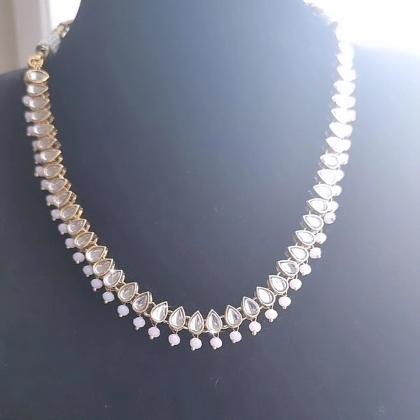 Ethnnic Choker With Champagne and Pink stones HNS Studio Canada