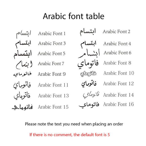 Custom Arabic Name Necklace with Crown HNS Studio Canada