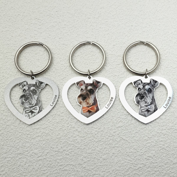 Custom Pet Photo Keychain