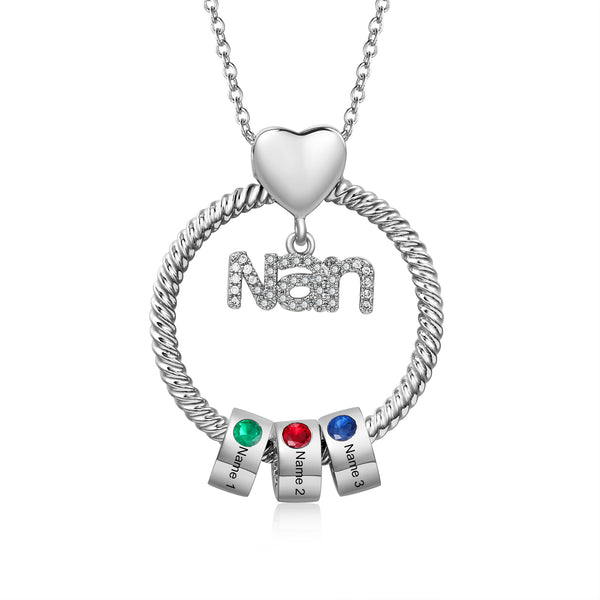 Personalized Family Name Necklace for Nan HNS Studio Canada