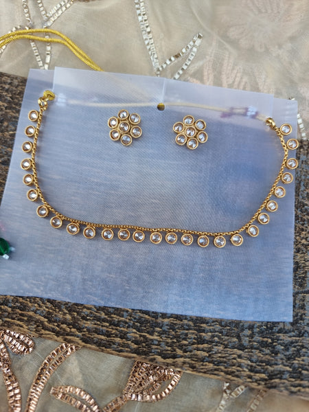 Petite Kundan Polki Necklace HNS Studio Canada