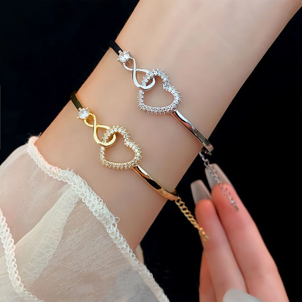 To My Daughter – Infinity Heart Bracelet | Meaningful Gift for Daughter | Forever Linked Together