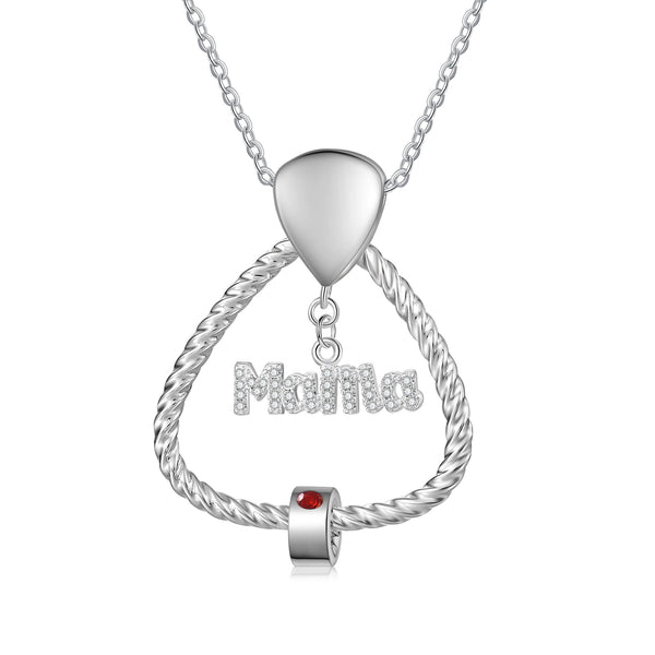 Personalized Mama Necklaces with Names & Birthstones