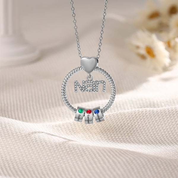 Personalized Family Name Necklace for Nan HNS Studio Canada