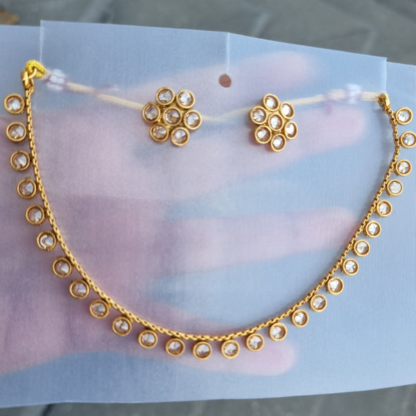 Petite Kundan Polki Necklace HNS Studio Canada