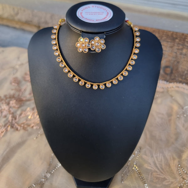 Petite Kundan Polki Necklace HNS Studio Canada