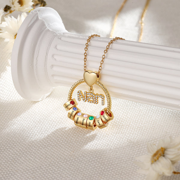 Personalized Family Name Necklace for Nan HNS Studio Canada