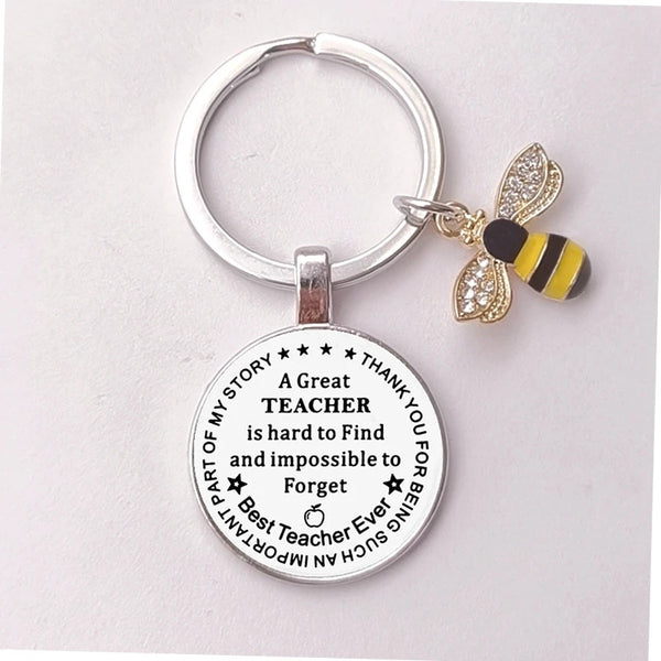 A Great Teacher is Hard to Find But Impossible to Forget Teacher's Keychain HNS Studio Canada