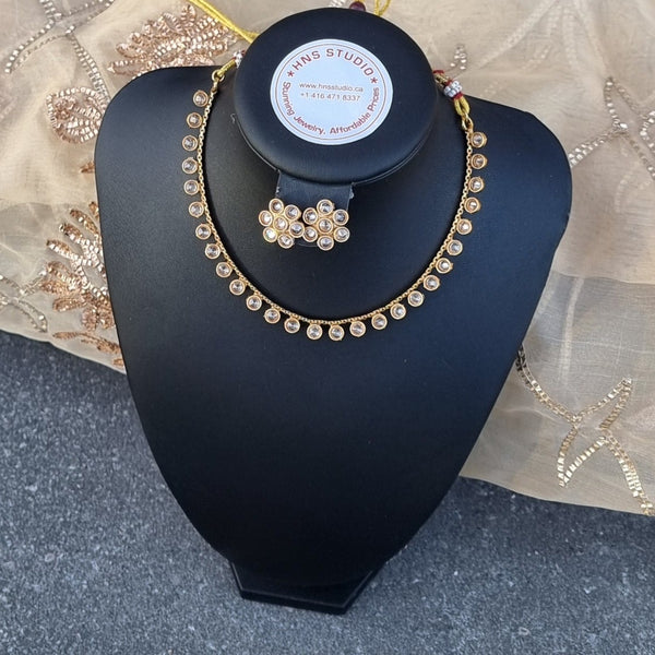 Petite Kundan Polki Necklace HNS Studio Canada