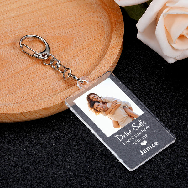 Custom Keychain with Picture and Message