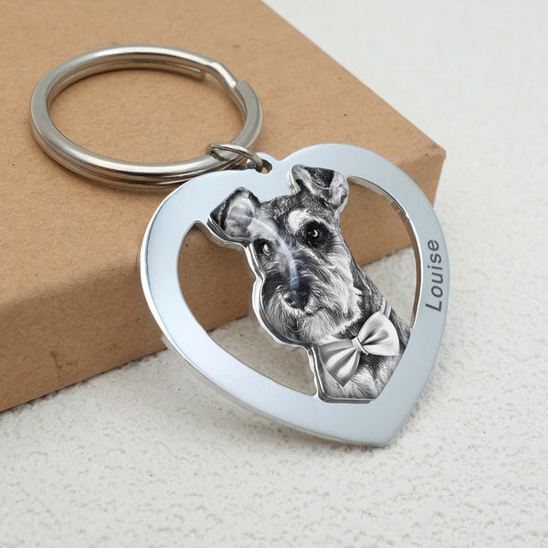Custom Pet Photo Keychain