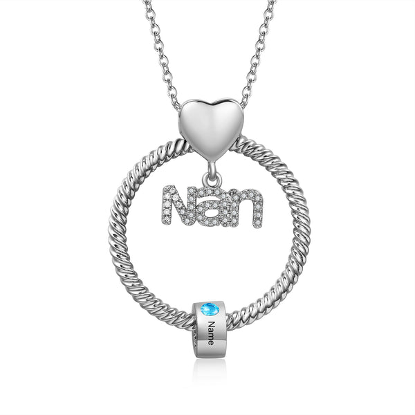 Personalized Family Name Necklace for Nan HNS Studio Canada