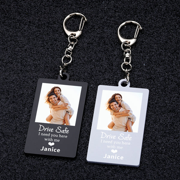 Custom Keychain with Picture and Message