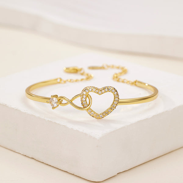 To My Daughter – Infinity Heart Bracelet | Meaningful Gift for Daughter | Forever Linked Together