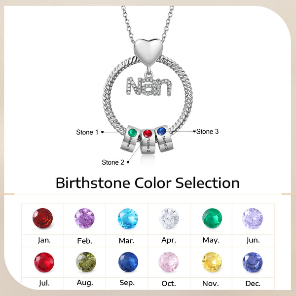 Personalized Family Name Necklace for Nan HNS Studio Canada