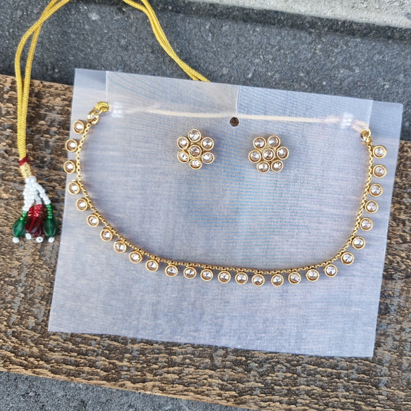 Petite Kundan Polki Necklace HNS Studio Canada
