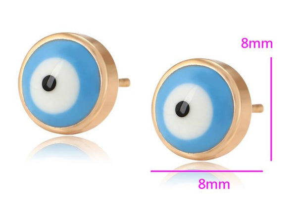 Evil Eye Stud Earrings