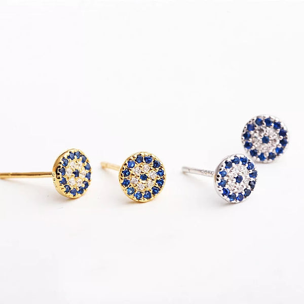 Evil eye earrings