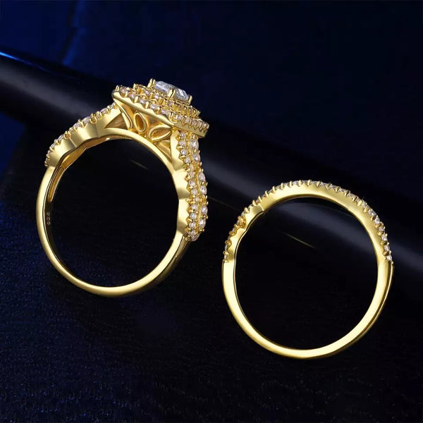 Gold Wedding Ring Set HNS Studio Canada