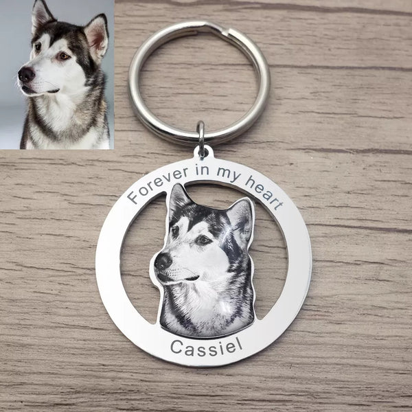 Personalized Dog Memorial Gifts- Photo Keychain HNS Studio Canada
