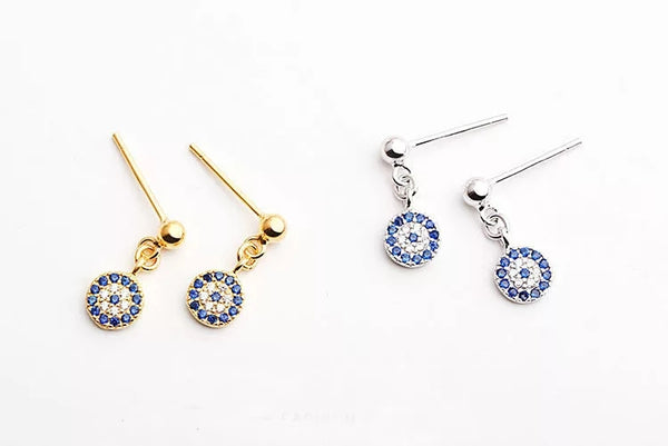 Evil eye earrings