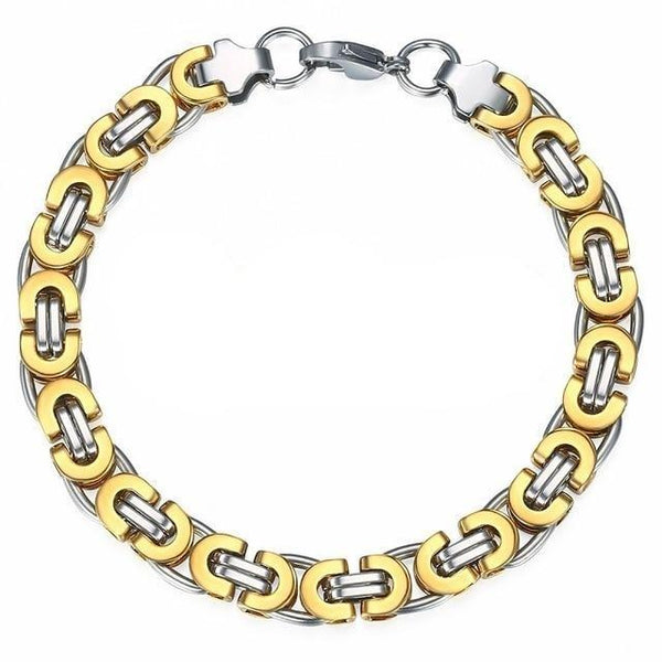 Men's Byzantine Bracelet - 9 mm HNS Studio Canada